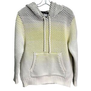 Proenza Schouler Chunky Ombre Knit Hoodie Sweater Kangaroo Pocket Size M